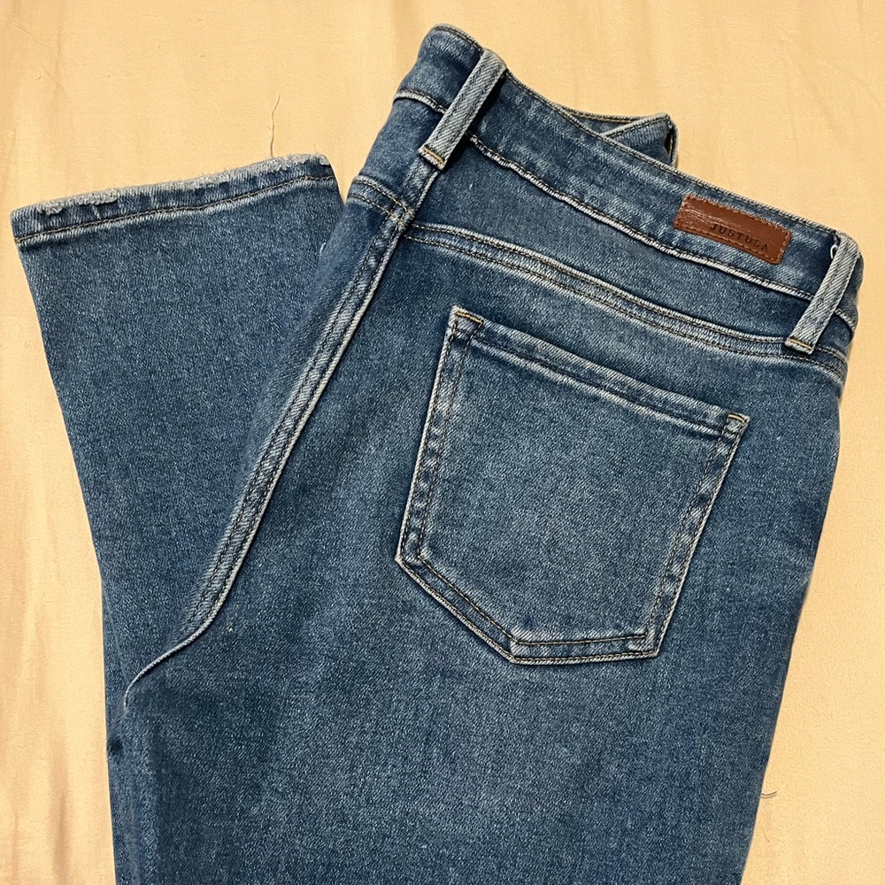Just USA High Rise Crop Straight